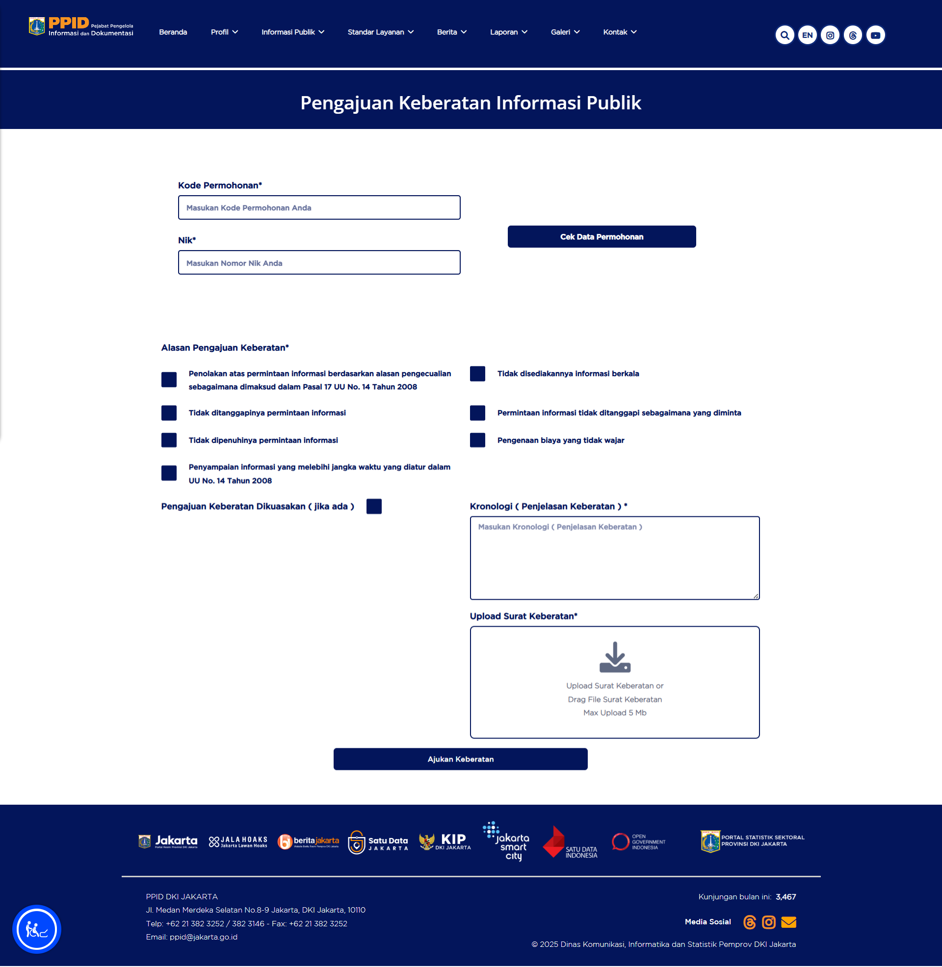 Form Permohonan Informasi Publik